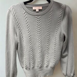 Philosophy Women's Green Cable Knit Sweater